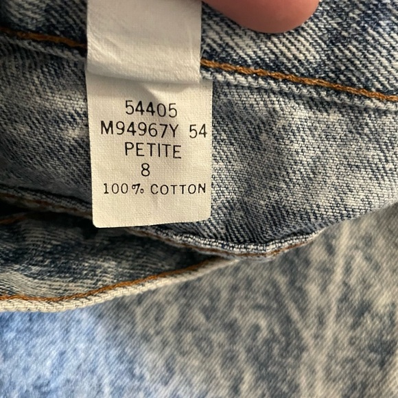 Chic Vintage Super High‎ Rise Acid Wash Mom Jean Balloon Leg Denim Size 8 Petite - Picture 11 of 11